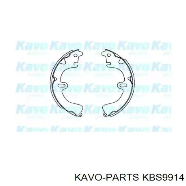 KBS9914 Kavo Parts колодки гальмові задні, барабанні