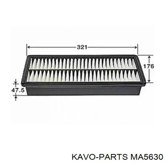 Фільтр повітряний Kavo Parts MA5630