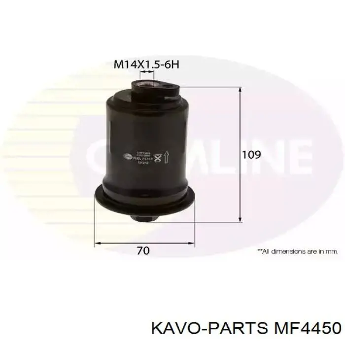 Фільтр тонкого очищення палива Kavo Parts MF4450 ціна, від 6.33 USD