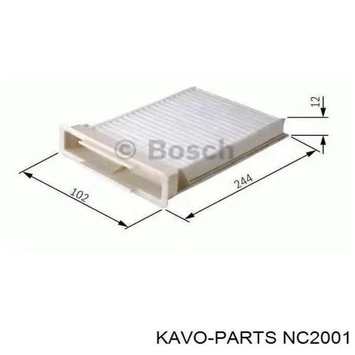 Повітряний фільтр салону Kavo Parts NC2001