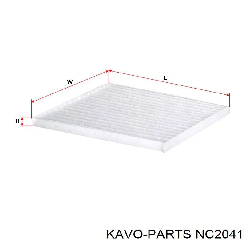 Фільтр повітряний обігрівача Kavo Parts NC2041 ціна, від 4.42 USD