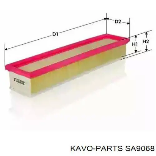 Фільтр повітряний SA9068 Kavo Parts