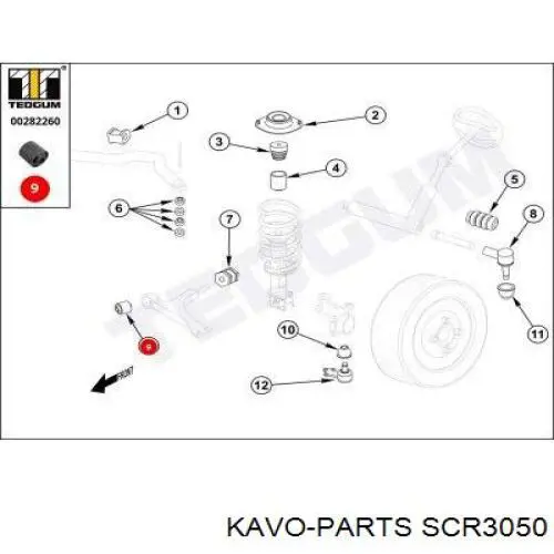 С/блок нижнього важеля Hyundai/Kia 5455124000