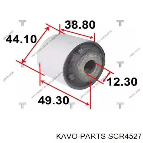 Сайлентблок переднього важеля SCR4527 Kavo Parts