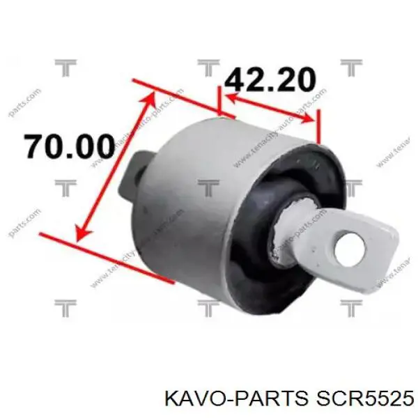 SCR5525 Kavo Parts сайлентблок заднього поздовжнього важеля, передній
