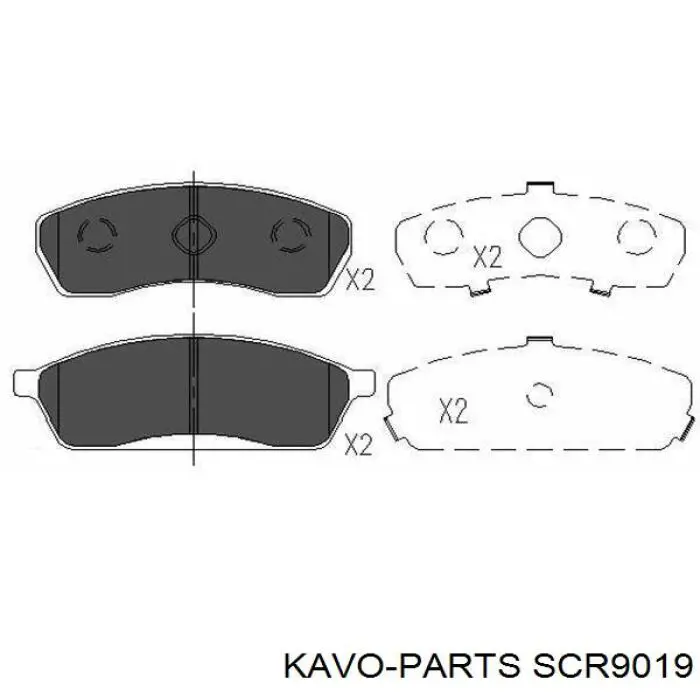 С/блок нижнього важеля Kavo Parts SCR9019
