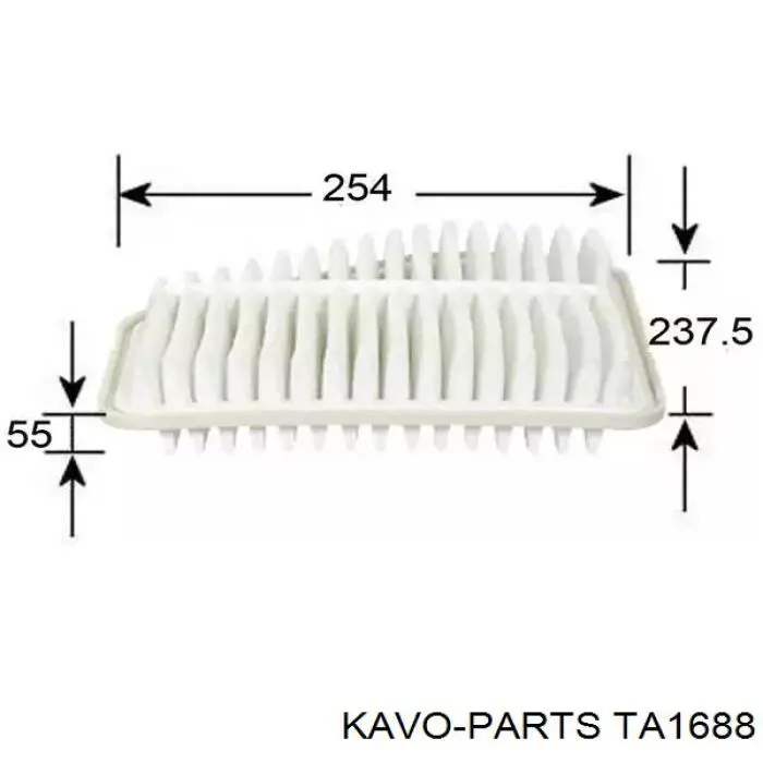 Елемент повітряного фільтра Kavo Parts TA1688 ціна, від 6.78 USD