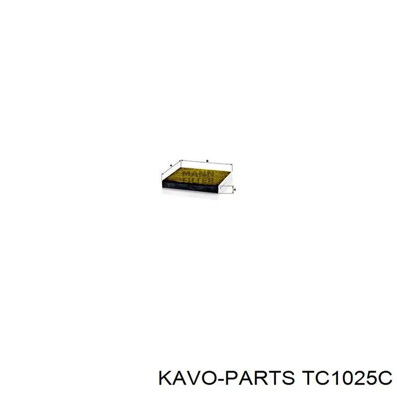 Повітряний фільтр салону Kavo Parts TC1025C