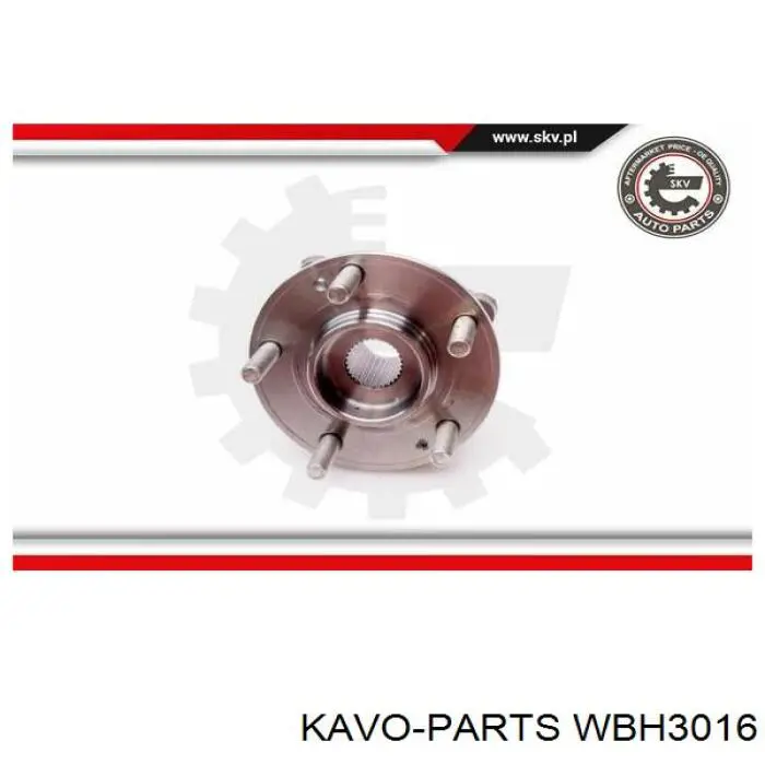 Маточина переднього колеса Kavo Parts WBH3016