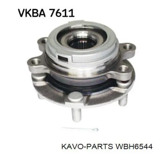 WBH6544 Kavo Parts маточина передня