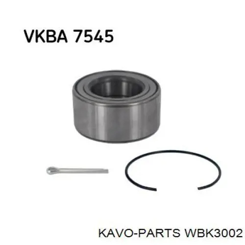 WBK3002 Kavo Parts кільце стопорне підшипника передньої маточини