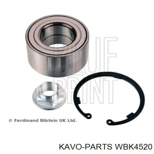 Комплект підшипник маточини передньої Kavo Parts WBK4520 ціна, від 21.53 USD