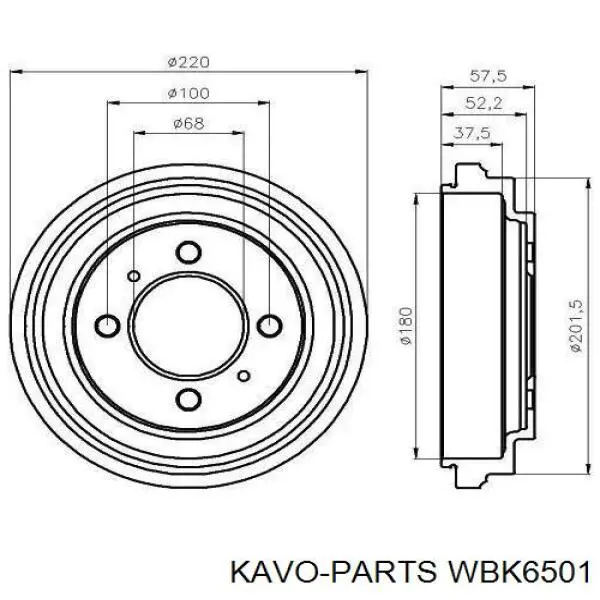 Підшипник ступиці WBK6501 Kavo Parts
