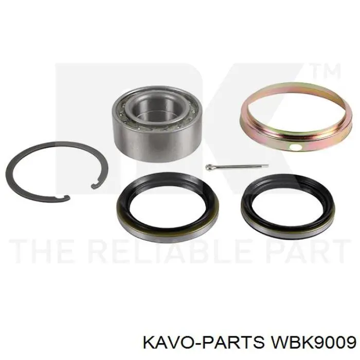 WBK9009 Kavo Parts підшипник маточини передньої