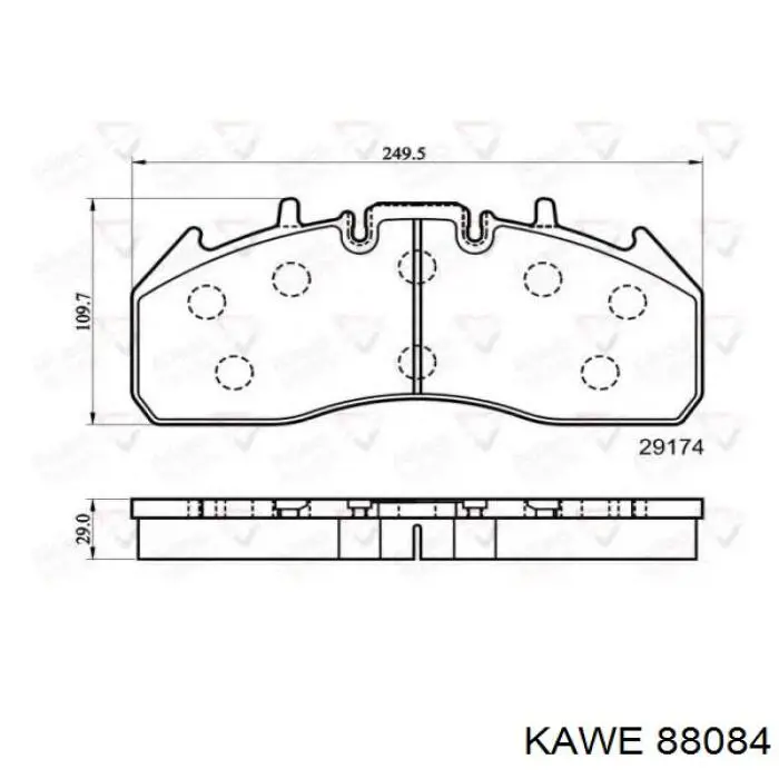 Тормозні колодки Renault (RVI) 7421399929