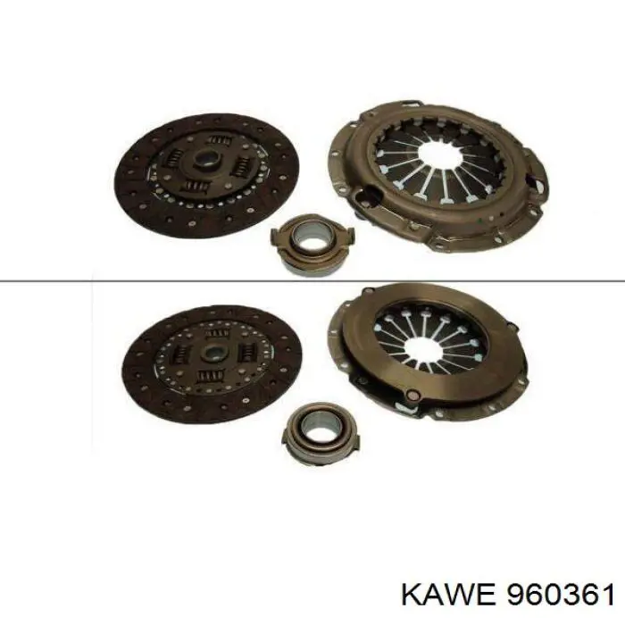 Комплект зчеплення (3 частини) Kawe 960361 ціна, від 155.93 USD