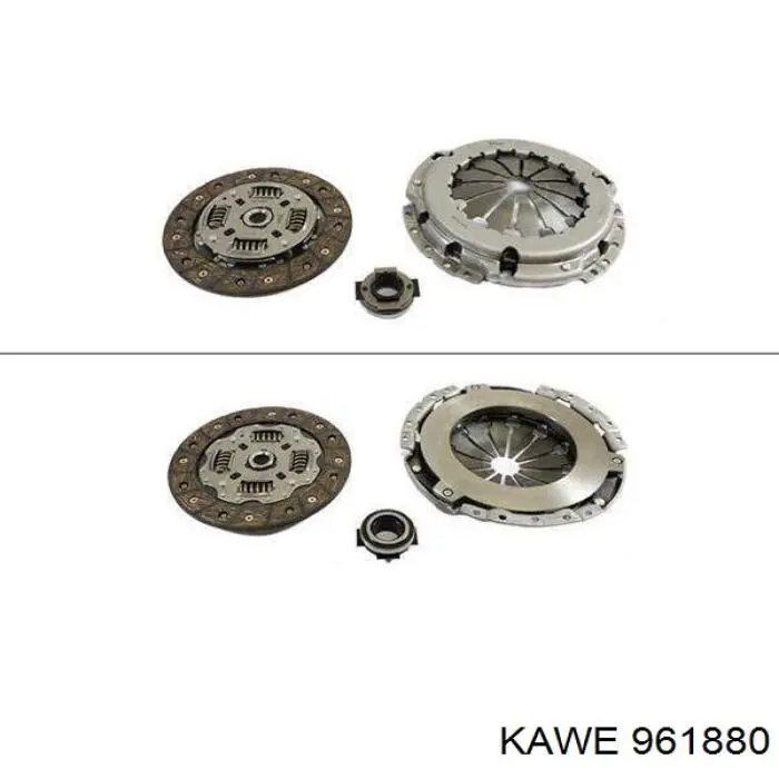 961880 Kawe комплект зчеплення (3 частини)