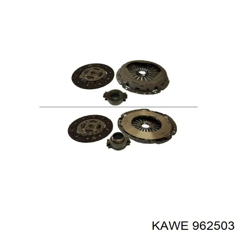 Комплект зчеплення (3 частини) Kawe 962503 ціна, від 243.80 USD