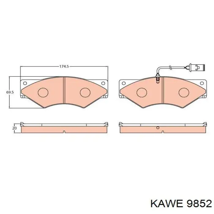 Купити 9852 Kawe Підшипник включення зчеплення
