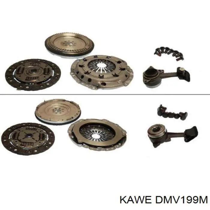 DMV199M Kawe комплект зчеплення (3 частини)