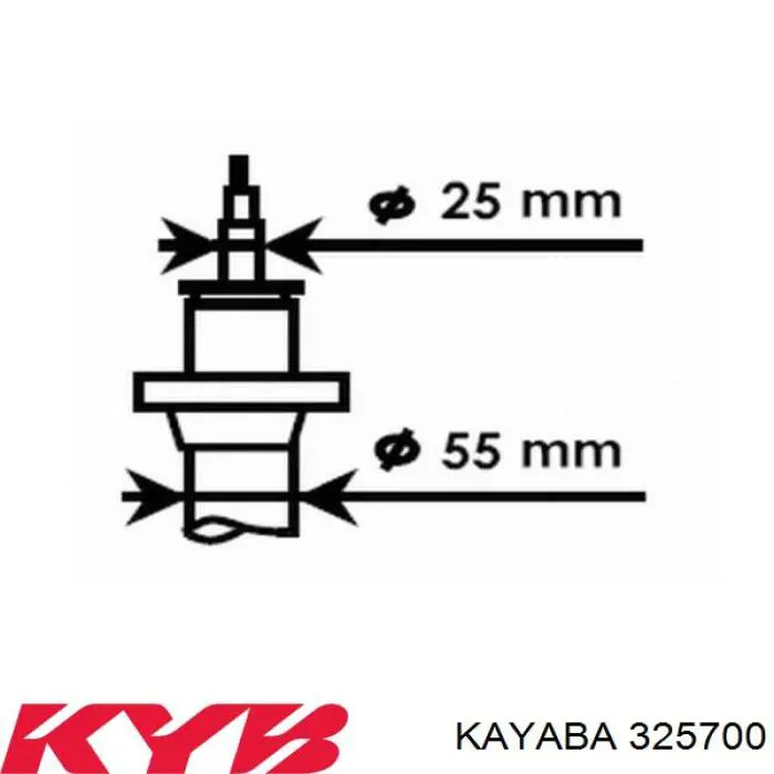 Купити 325700 Kayaba Амортизатор передньої підвіски