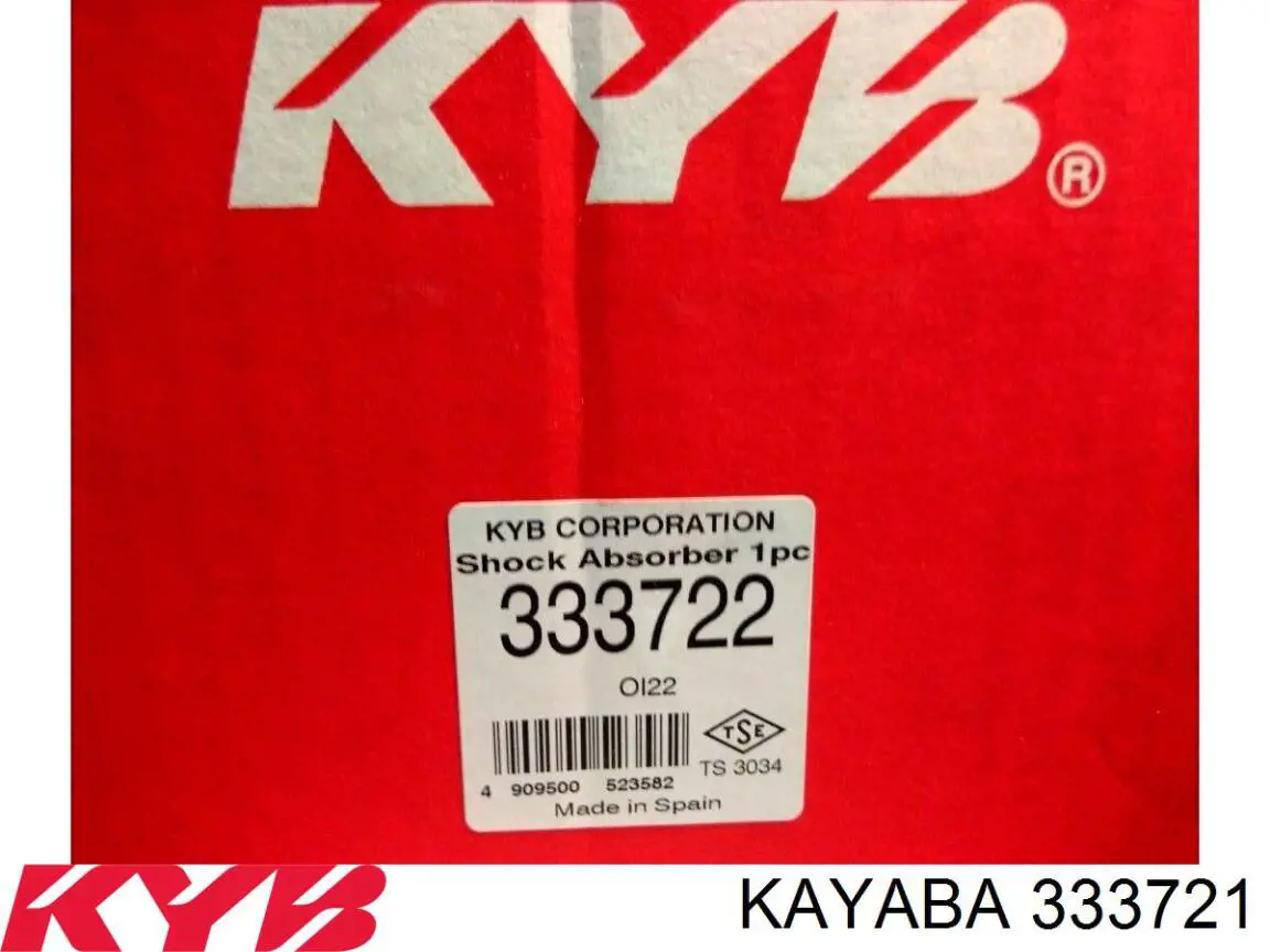 Амортизатор передній, правий Kayaba 333721 ціна, від 83.67 USD