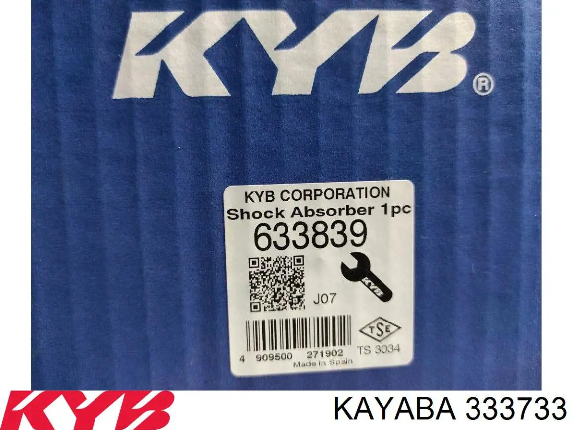 333733 Kayaba амортизатор передній, лівий