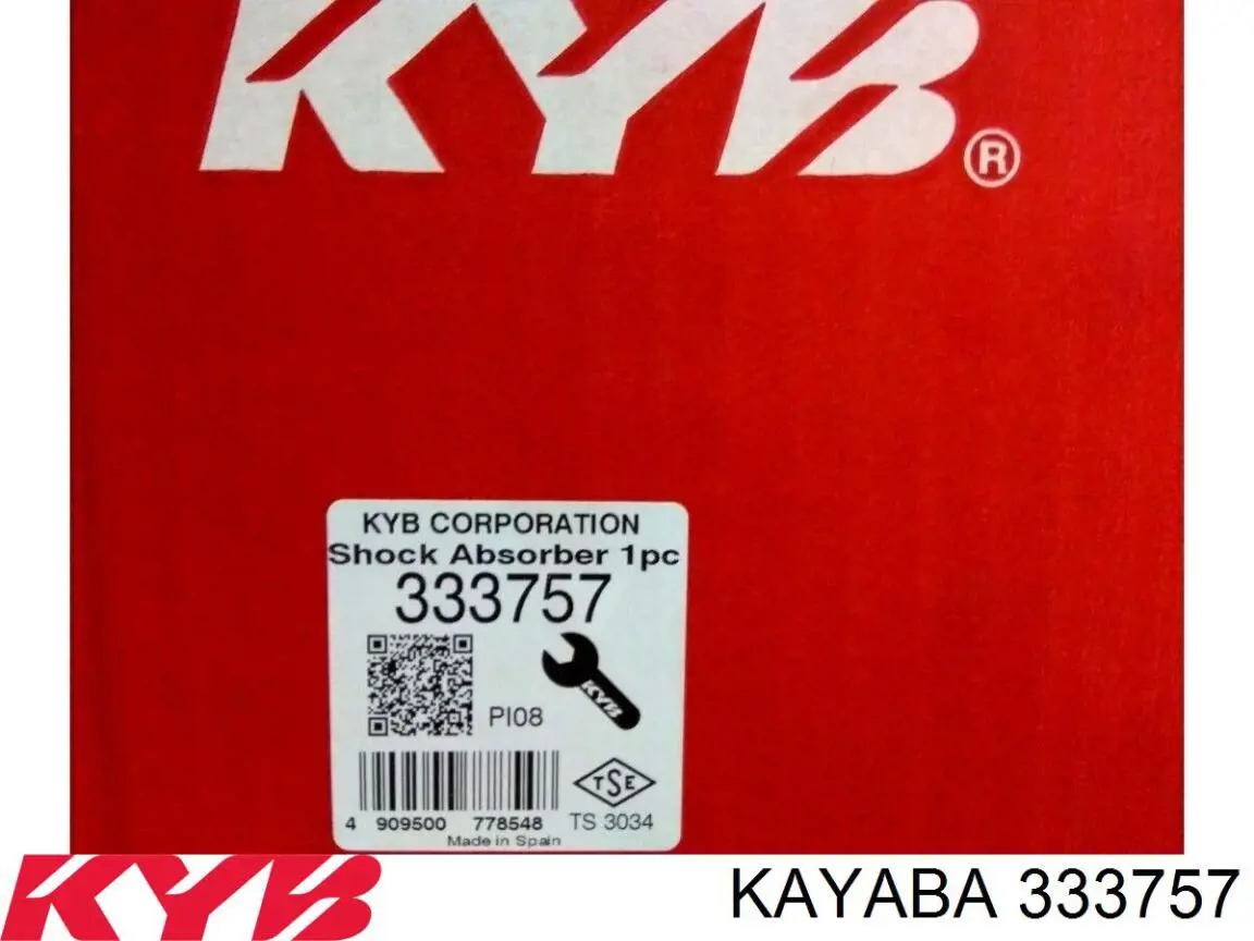 Амортизатор передній, правий Kayaba 333757 ціна, від 71.34 USD