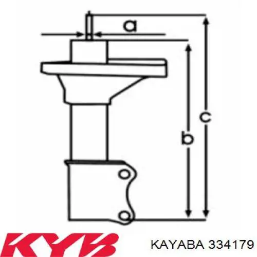 Амортизатор задній, лівий Kayaba 334179 ціна, від 56.95 USD