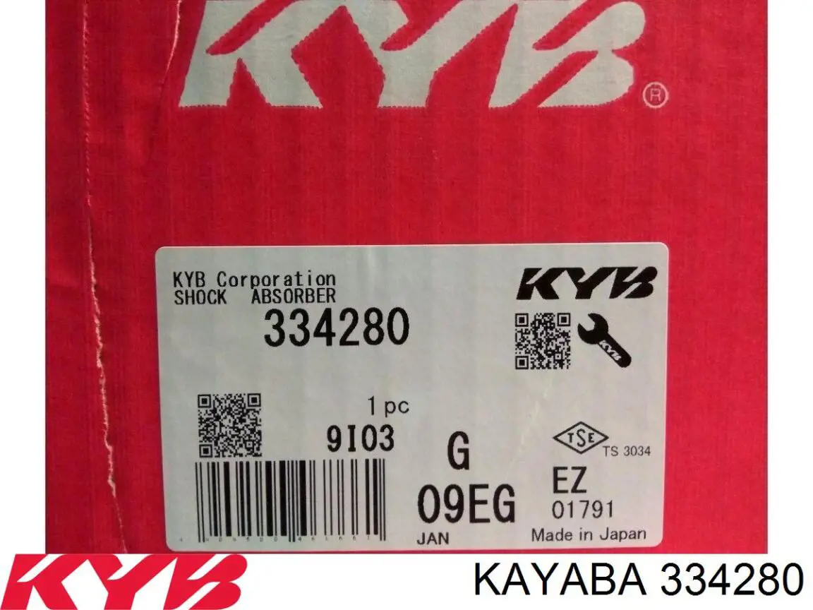 334280 Kayaba Ліва передня стійка