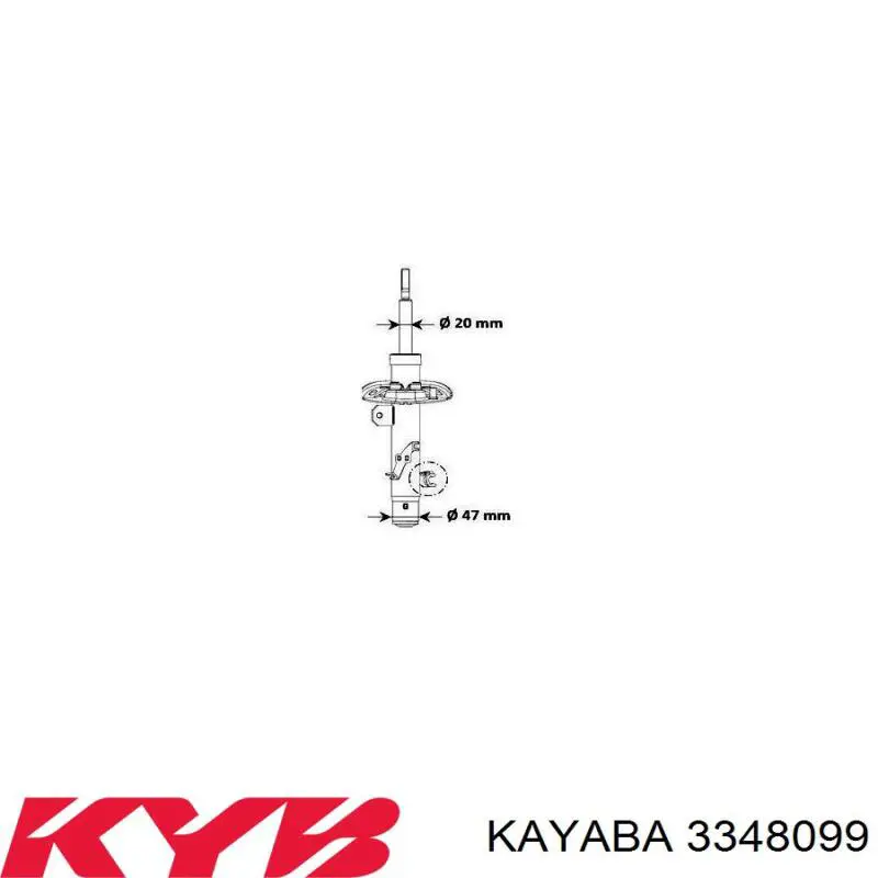 Купити 3348099 Kayaba Амортизатора передній лівий