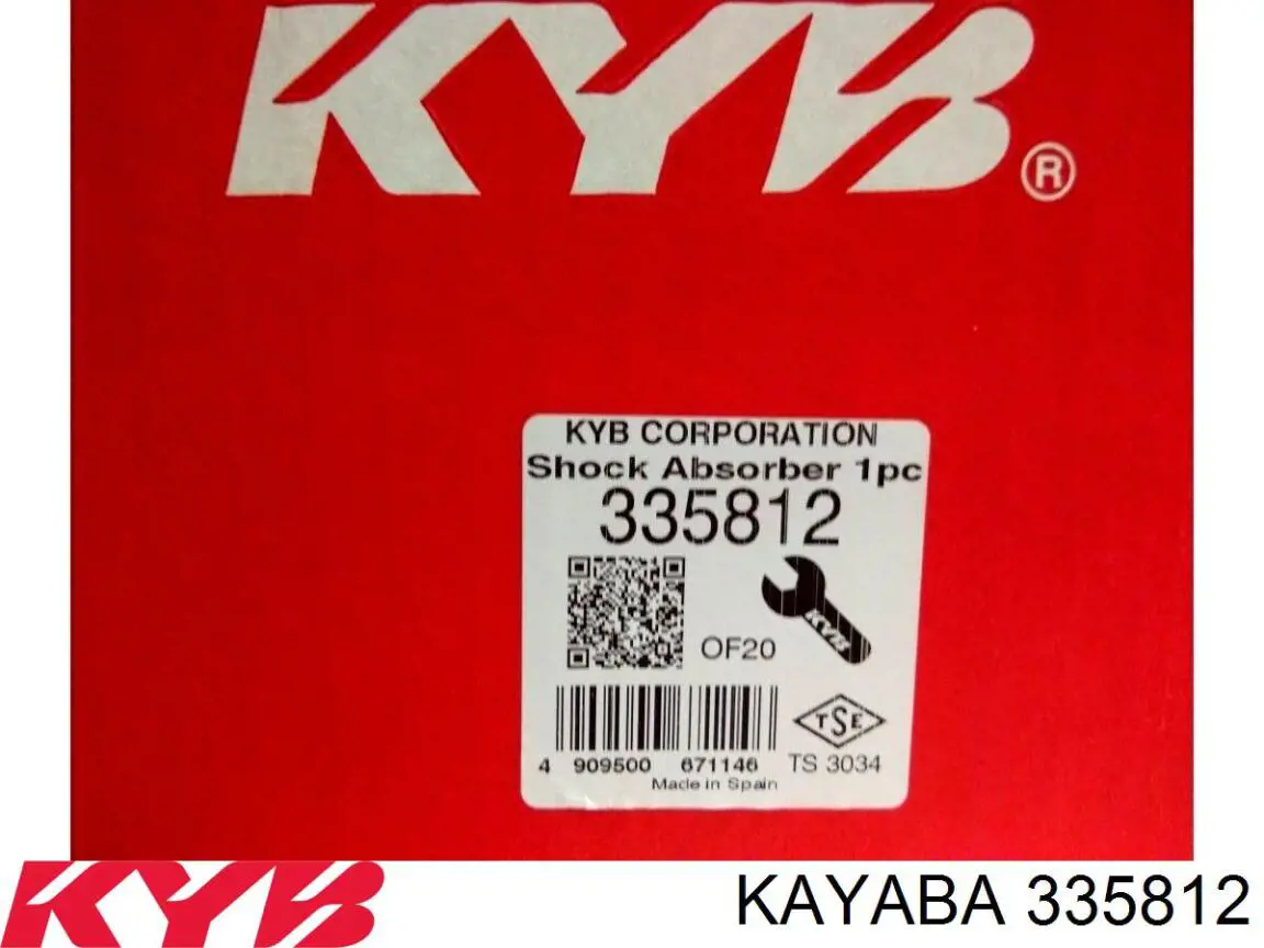 Амортизатор передньої підвіски, лівий Kayaba 335812 ціна, від 103.77 USD
