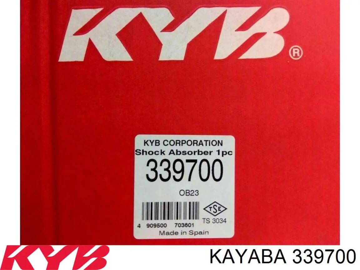 Амортизатор передній, правий Kayaba 339700 ціна, від 84.30 USD