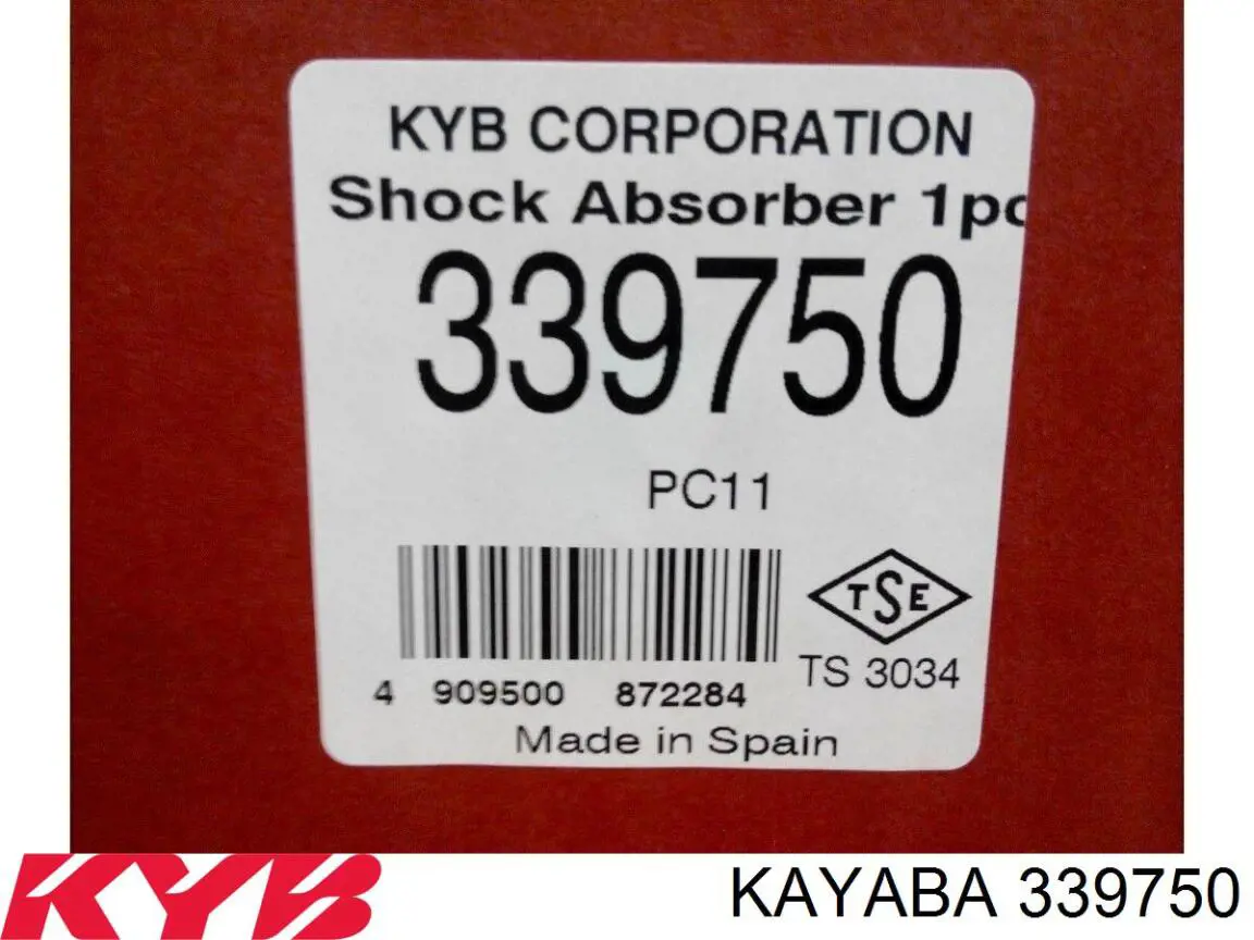339750 Kayaba амортизатор передній, правий
