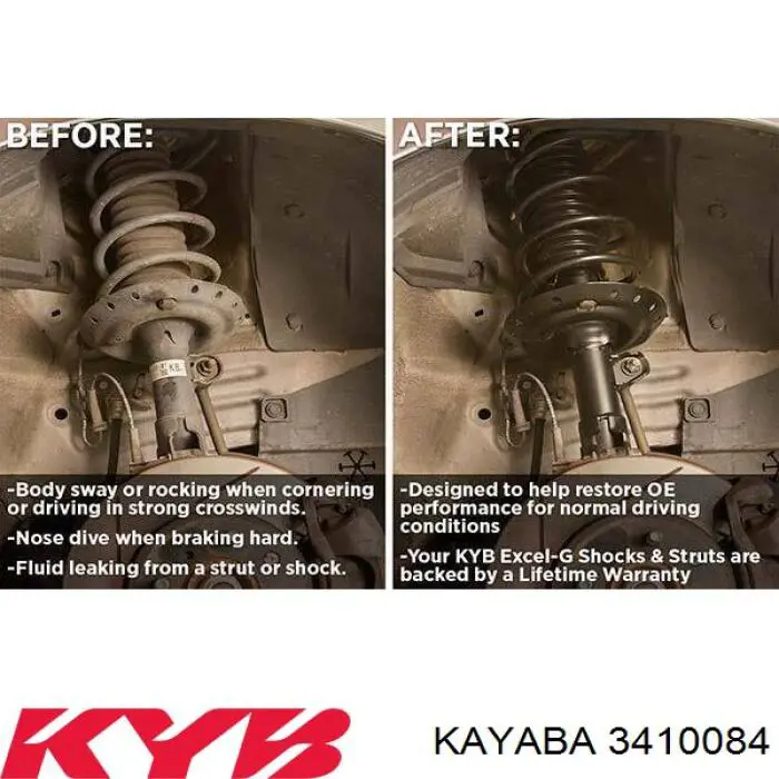Купити 3410084 Kayaba Стійка амортизатора задня