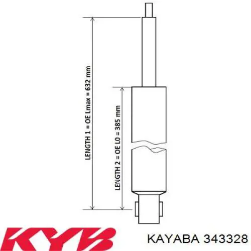 343328 Kayaba Амортизатори задні