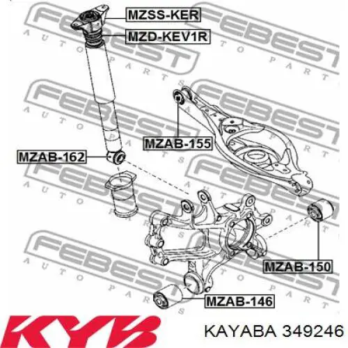 Амортизатор задній RS349246 Raiso