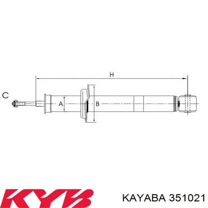 Амортизатор задній 351021 Kayaba