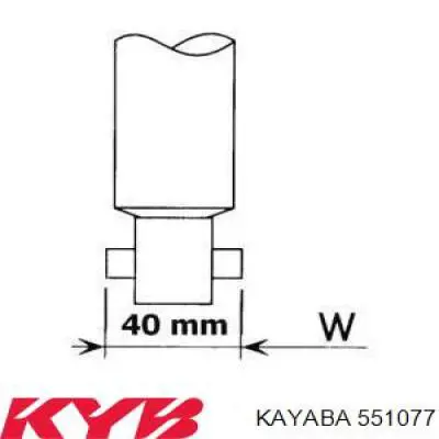 551077 Kayaba амортизатор задній