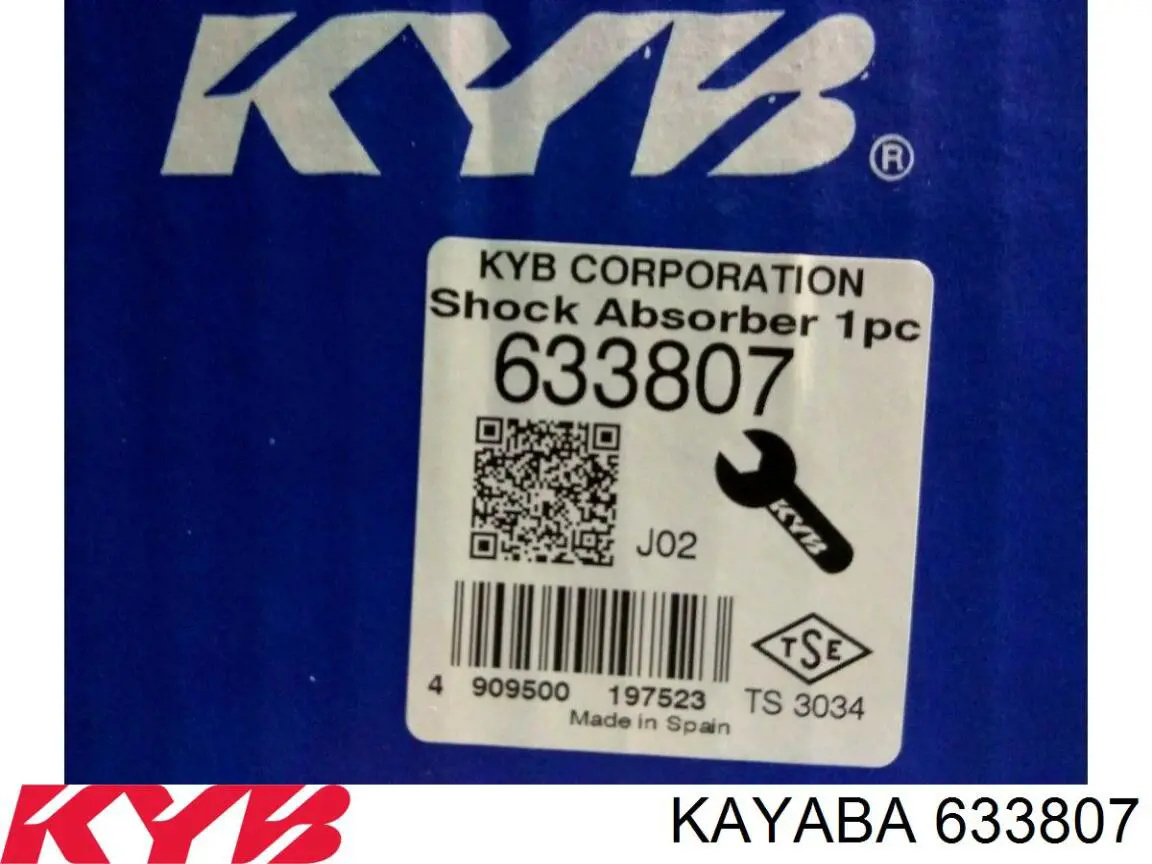 633807 Kayaba амортизатор передній