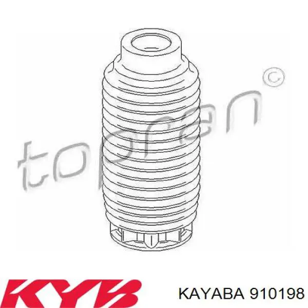 Буфер-відбійник амортизатора переднього + пильовик Kayaba 910198