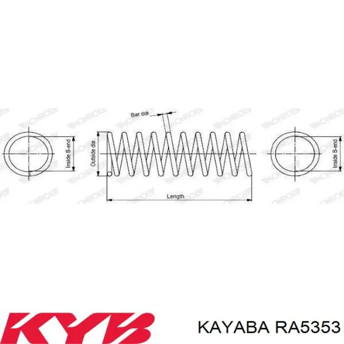 Купити RA5353 Kayaba Задні пружини
