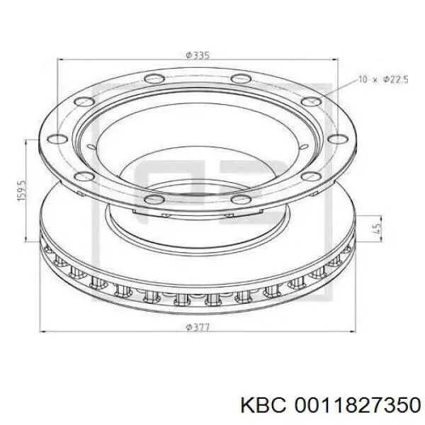 Підшипник диференціалу заднього моста TR458020 KBC