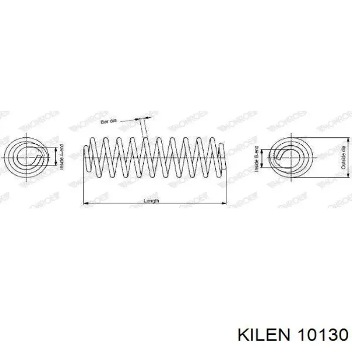 Пружина передня 10130 Kilen