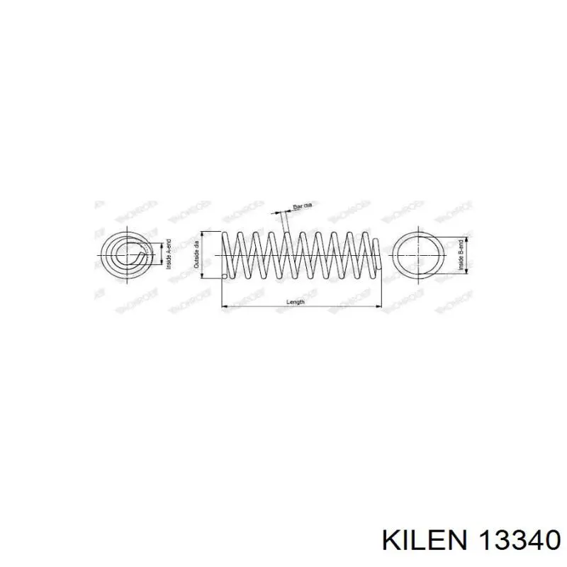 Пружина передня 13340 Kilen