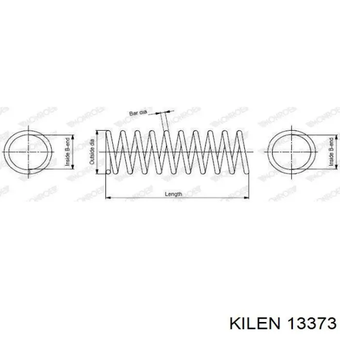 Пружина передньої підвіски Kilen 13373