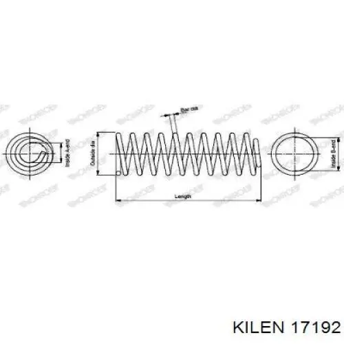 Пружина передня 17192 Kilen