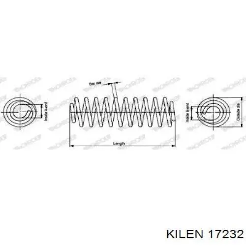 Пружина передня 17232 Kilen