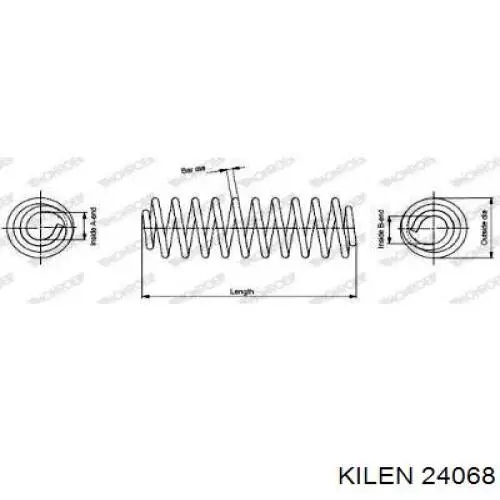 Пружина передня Kilen 24068 ціна, від 38.01 USD