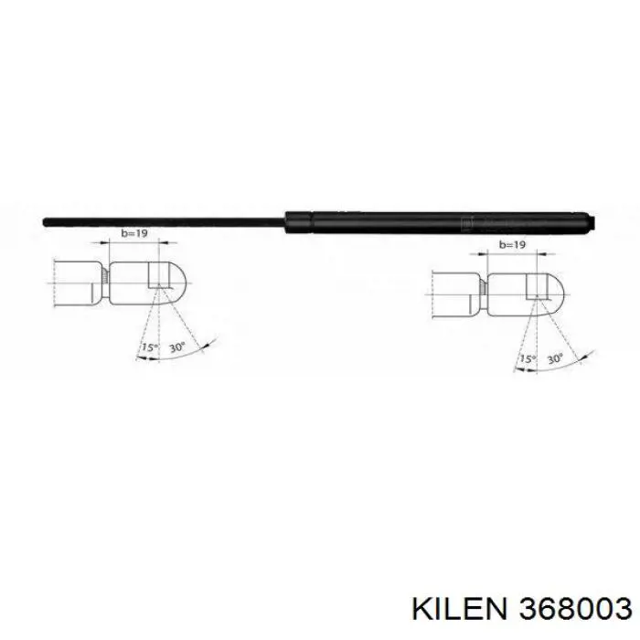 Купити 368003 Kilen Амортизатор під капот